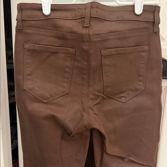 L-agence Brown coated Marguerite Skinny Jeans - Picture 6 of 7